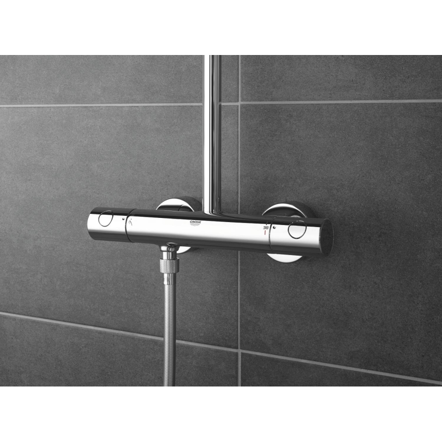 GROHE 27922001 - Duschset med termostatblandare TEMPESTA COSMOPOLITAN 210 blank krom