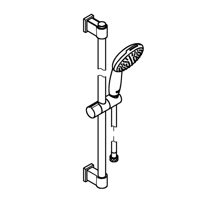 GROHE 27942001 - Duschset VITALIO START 110 600 mm polerad krom