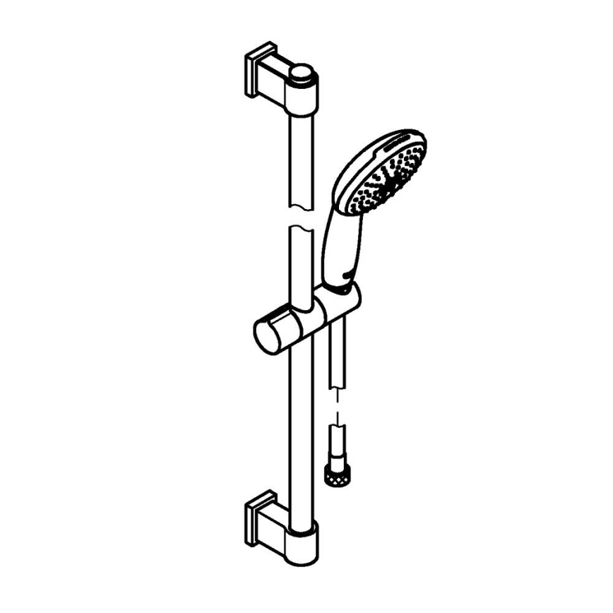 GROHE 2794810E - Duschset VITALIO START 110 600 mm polerad krom
