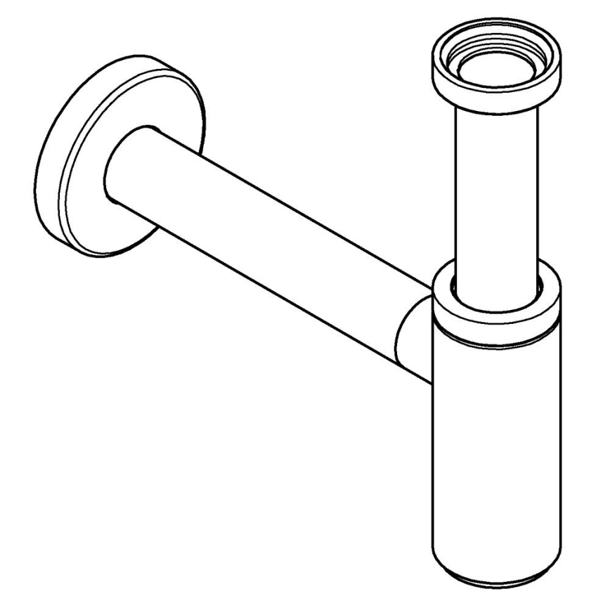 GROHE 28912000 - Vattenlås DN 32, polerad krom