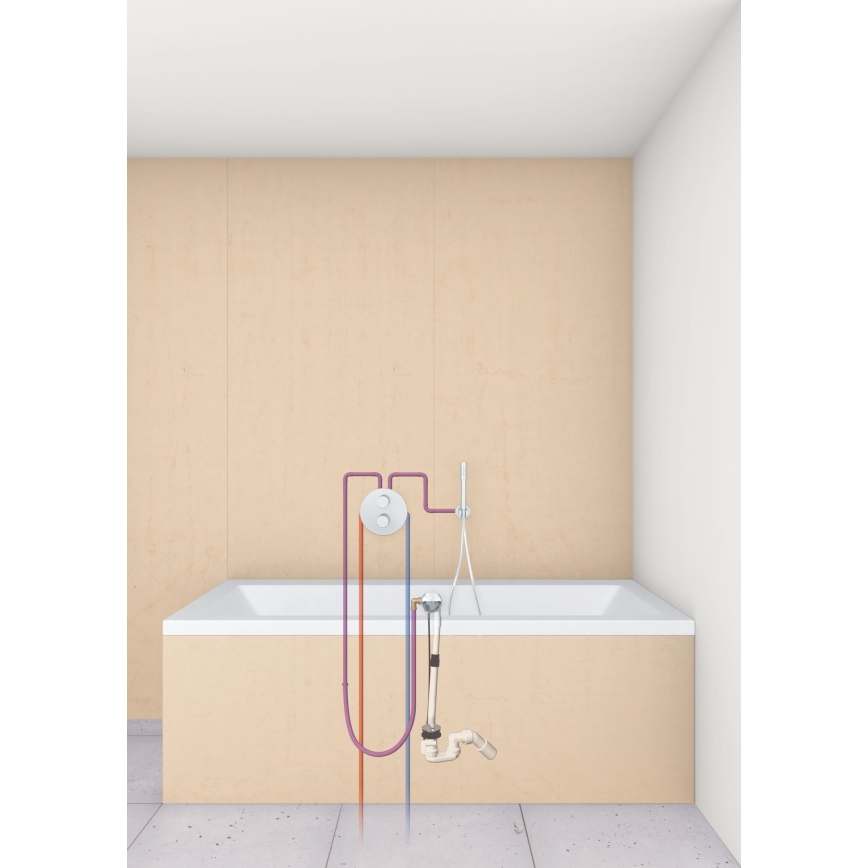 GROHE 28990000 - Komplett TALENTOFILL-sats för badkarsfyllning, avlopp och överfyllningsskydd, krom