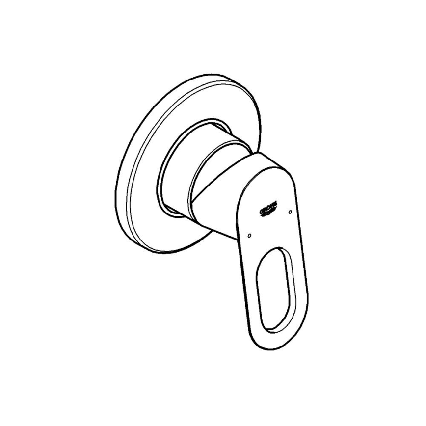 GROHE 29042000 - BAULOOP duschblandare, polerad krom