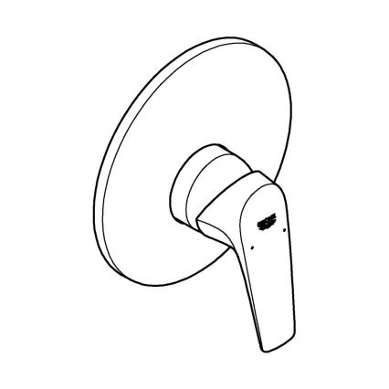 GROHE 29116000 - Duschblandare START FLOW, blankkrom