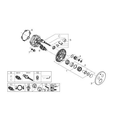GROHE 29119000 - Termostat GROHTHERM SMARTCONTROL, polerad krom
