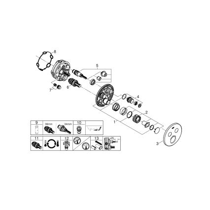 GROHE 29119000 - Termostat GROHTHERM SMARTCONTROL, polerad krom