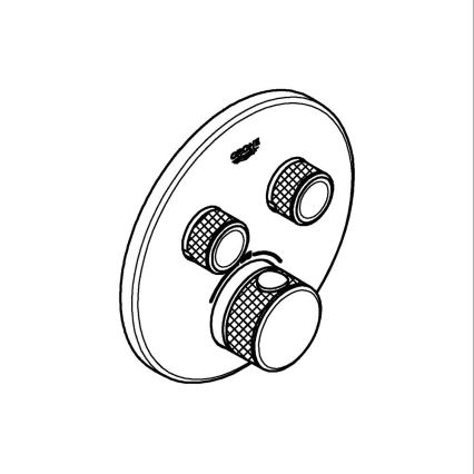 GROHE 29119GN0 - Termostat för infälld montering GROHTHERM SMARTCONTROL, borstad guld