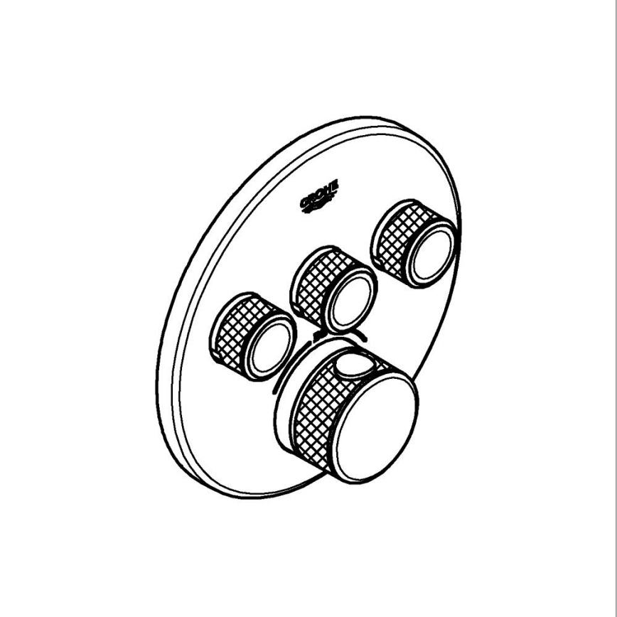 GROHE 29121GL0 - GROHTHERM SMARTCONTROL-termostat i guld