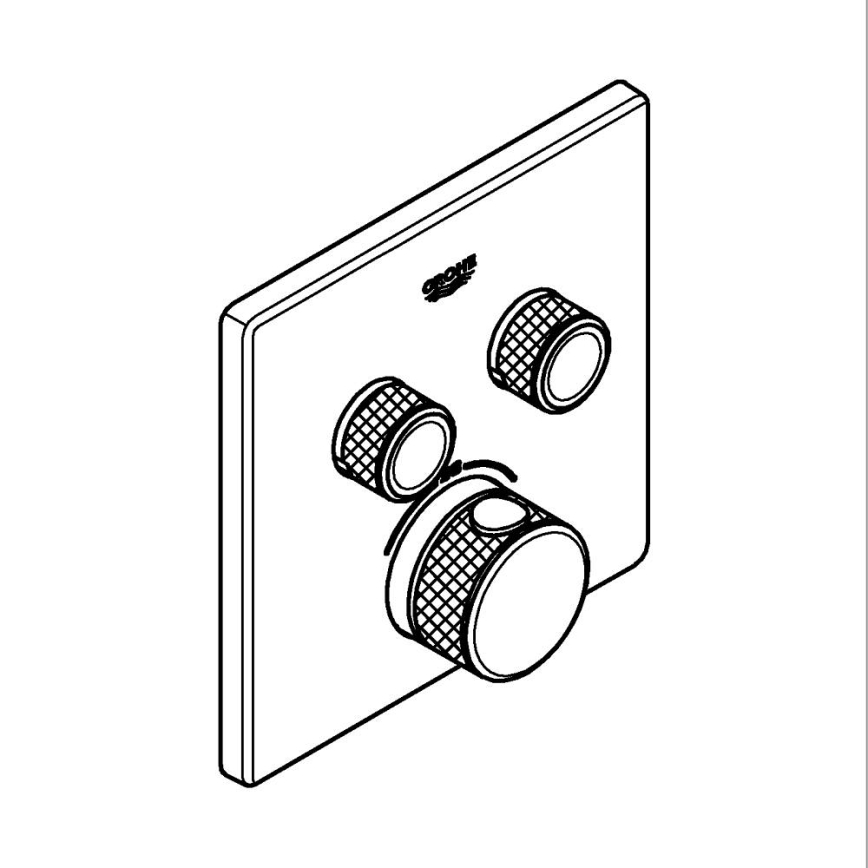 GROHE 29124A00 - Termostatisk blandare GROHTHERM SMARTCONTROL grafit