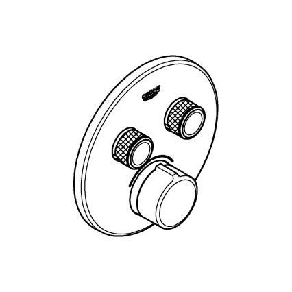 GROHE 29145000 - Täckplatta för infälld blandare SMARTCONTROL, blank krom