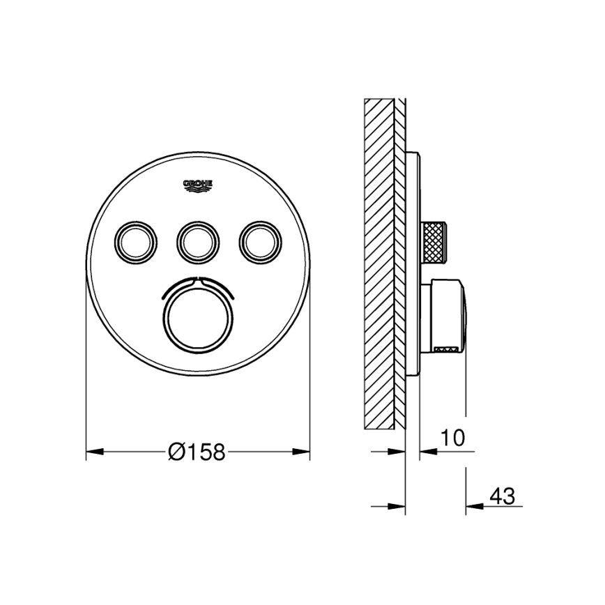 GROHE 29146000 - SMARTCONTROL-blandare i polerad krom