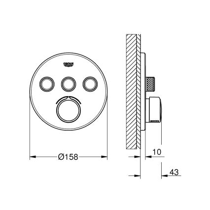 GROHE 29146000 - SMARTCONTROL-blandare i polerad krom