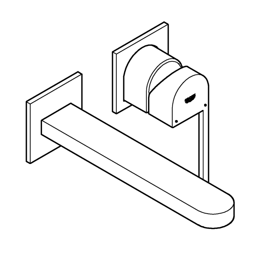 GROHE 29306003 - Tvättställsblandare PLUS, 203 mm, blank krom