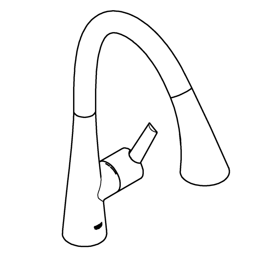 GROHE 30219002 - Elektronisk köksblandare ZEDRA TOUCH, polerad krom