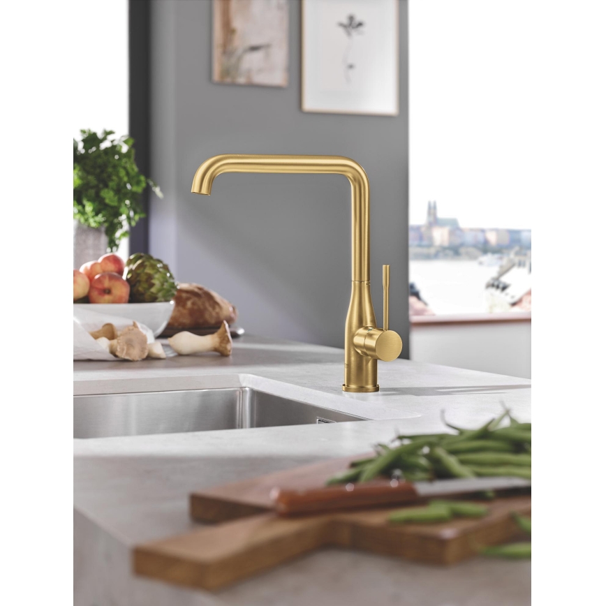 GROHE 30269GN0 - ESSENCE köksblandare i guldutförande
