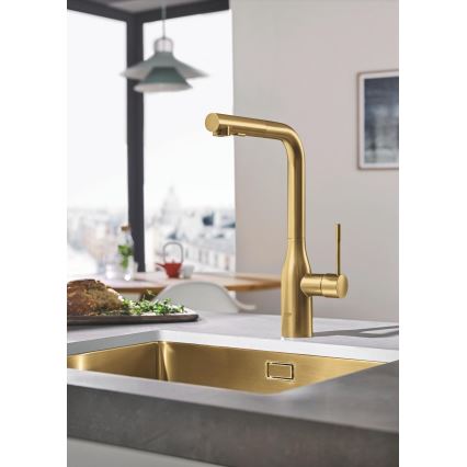 GROHE 30270GN0 - ESSENCE köksblandare i guld