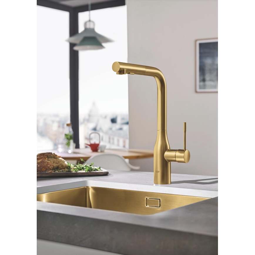 GROHE 30270GN0 - ESSENCE köksblandare i guld