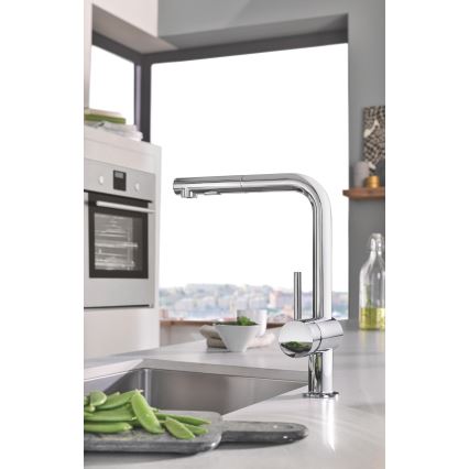 GROHE 30274000 - Diskbänkblandare, L-utlopp, polerad krom