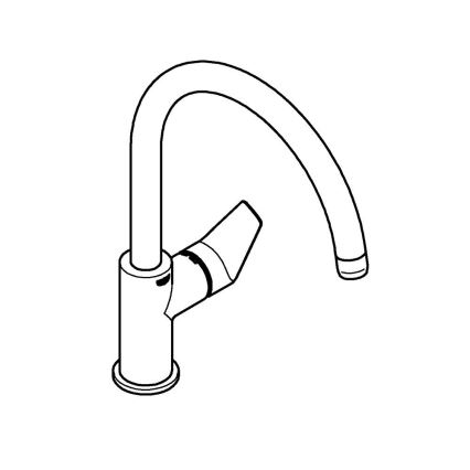 GROHE 30529001 - Köksblandare START EDGE, blank krom