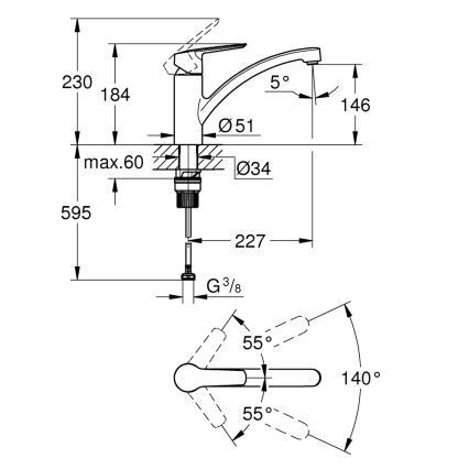 GROHE 30530002 - Köksblandare START, polerad krom