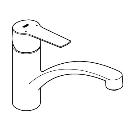 GROHE 305302432 - Köksblandare START 184 mm svart
