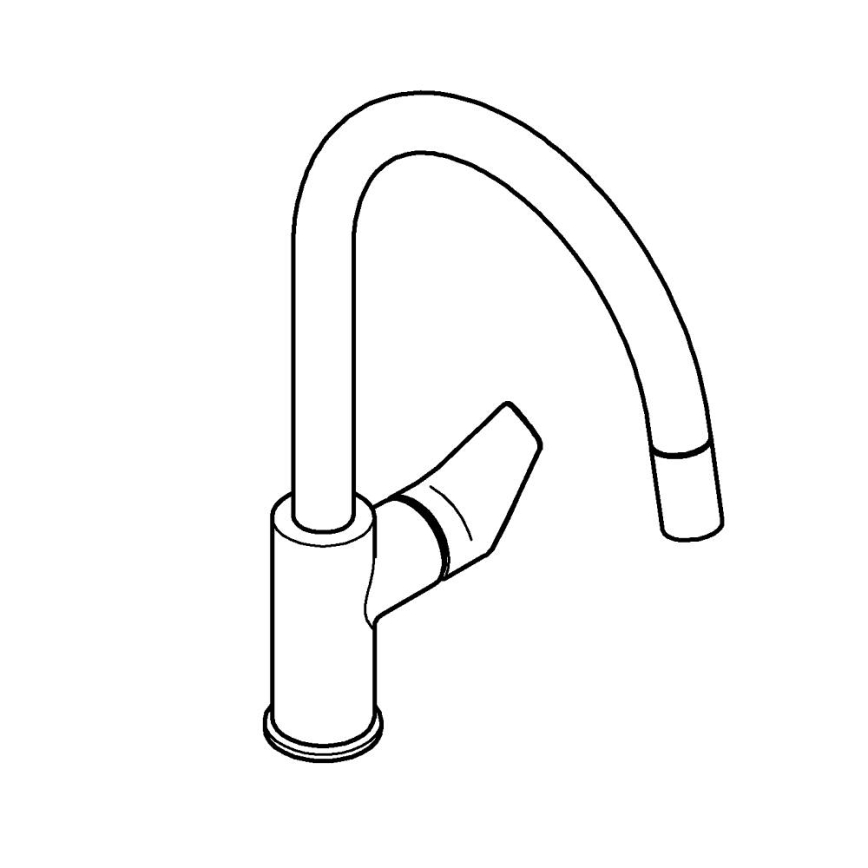 GROHE 30550000 - Köksblandare START EDGE 357 mm polerad krom