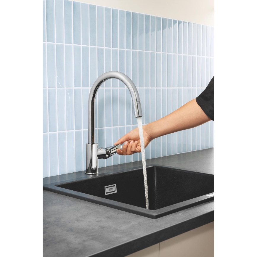 GROHE 30551000 - Köksblandare START EDGE 357 mm i polerad krom