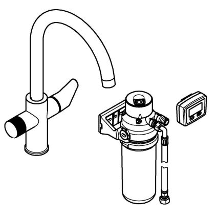 GROHE 30593000 - Köksblandare BLUE PURE med C-pip, polerad krom