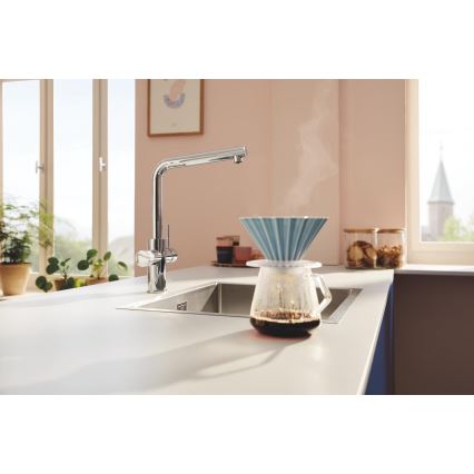 GROHE 30600000 - Köksblandare BLUE PURE, L-formad pip, polerad krom