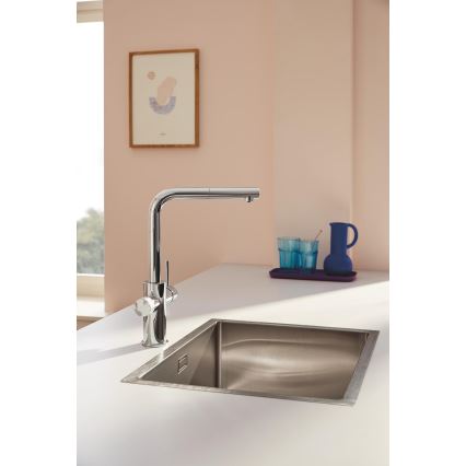 GROHE 30601000 - Diskblandare BLUE PURE A med utdragbar pip, i blank krom