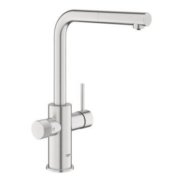 GROHE 30601DC0 - Köksblandare BLUE PURE med utdragbar pip i rostfritt stål