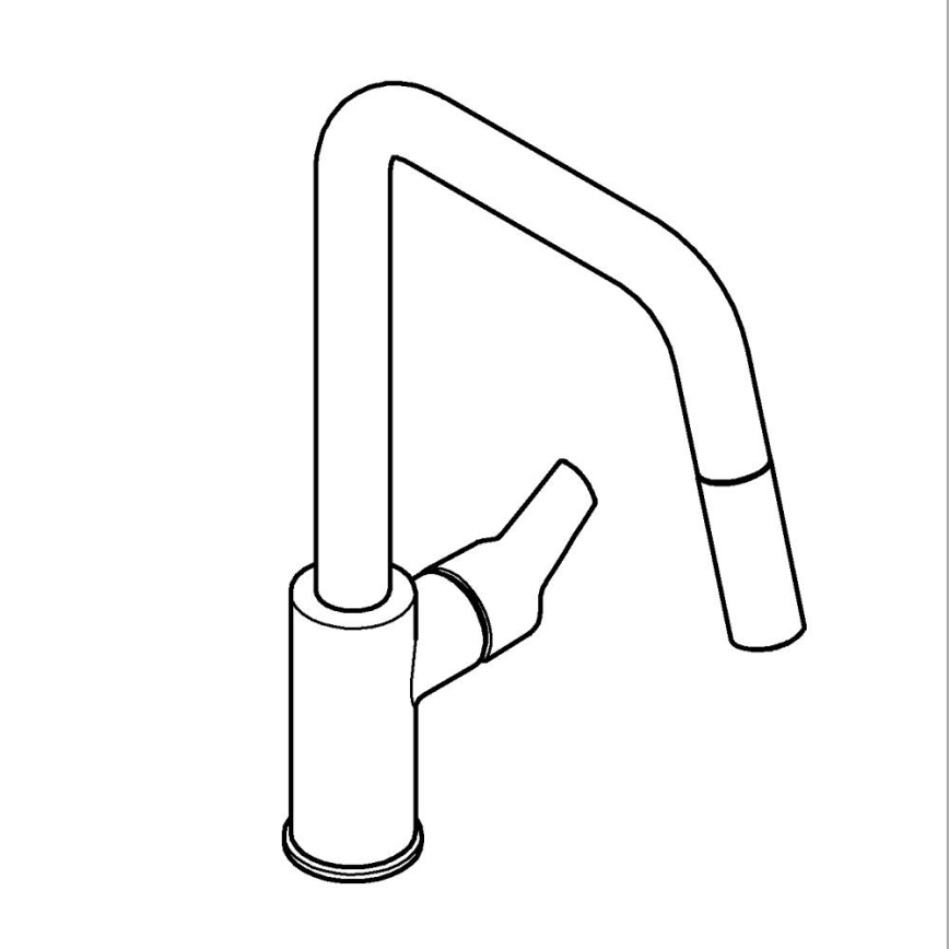 GROHE 306312430 - Diskbänksblandare QUICKFIX START 362 mm svart