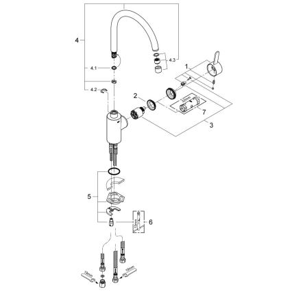GROHE 31180000 - Köksblandare EUROSMART COSMOPOLITAN polerad krom