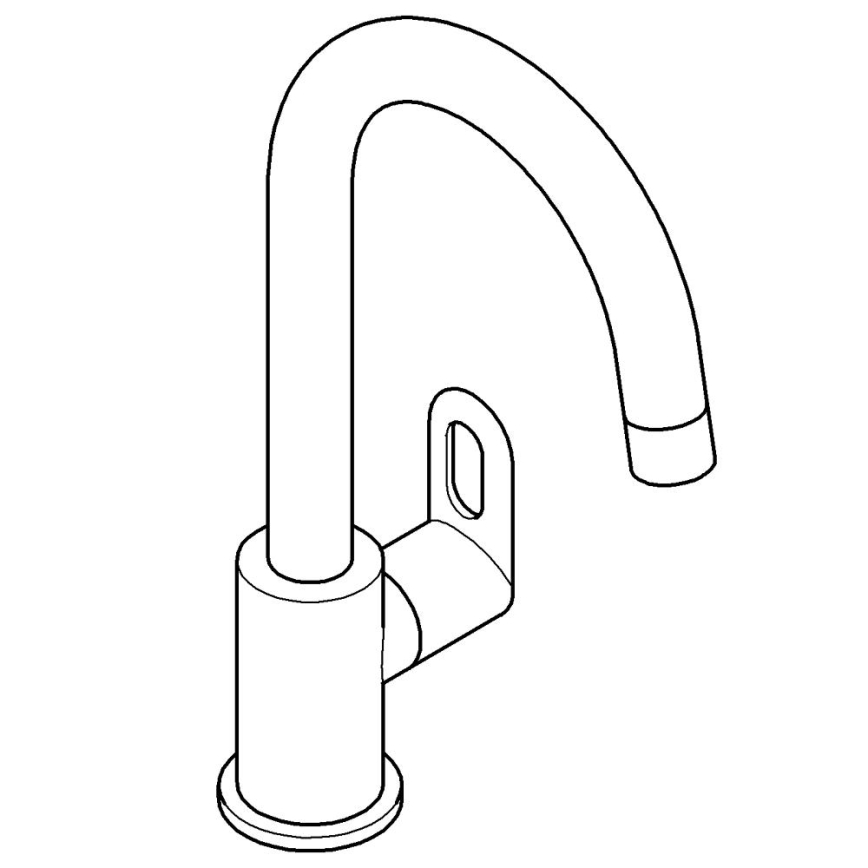 GROHE 31222000 - Köksblandare BAULOOP polerad krom