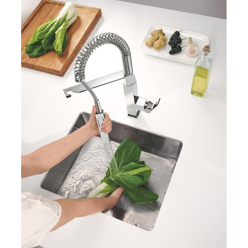 GROHE 31395000 - Diskbänksblandare EUROCUBE 547 mm, polerad krom