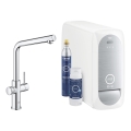 GROHE 31454001 - Köksblandare BLUE HOME, L-formad pip, blank krom