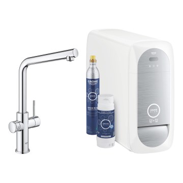 GROHE 31454001 - Köksblandare BLUE HOME, L-formad pip, blank krom