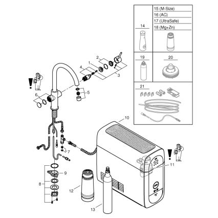 GROHE 31455001 - Köksblandare BLUE HOME polerad krom