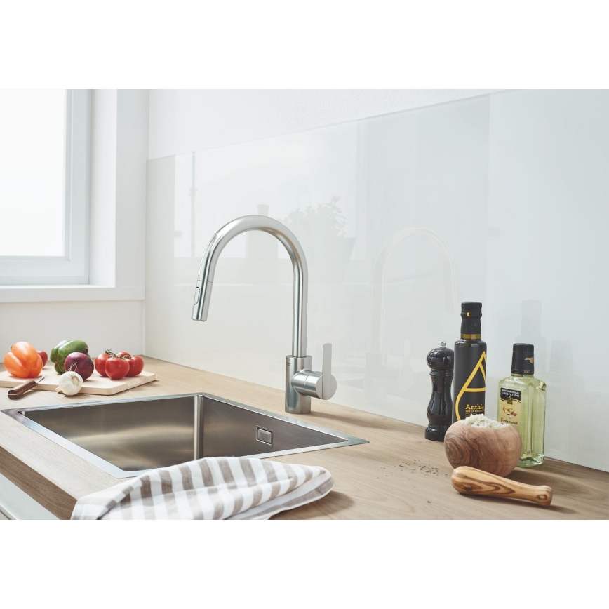 GROHE 31486DC1 - Köksblandare FEEL i rostfritt stål