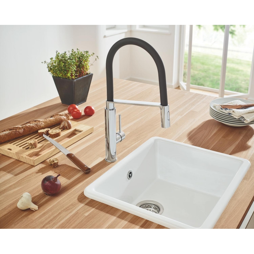 GROHE 31491000 - Köksblandare CONCETTO med professionell utdragbar handdusch, blank krom