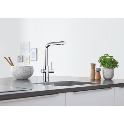 GROHE 31539000 - Köksblandare BLUE HOME L-formad pip polerad krom
