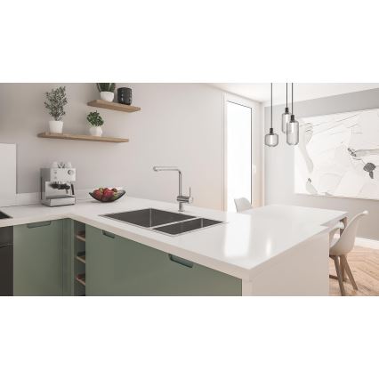 GROHE 31575SD1 - Köksdiskho K700U 760 × 450 mm rostfritt stål
