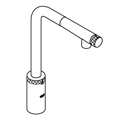 GROHE 31613000 - Köksblandare A SmartControl 314 mm blank krom