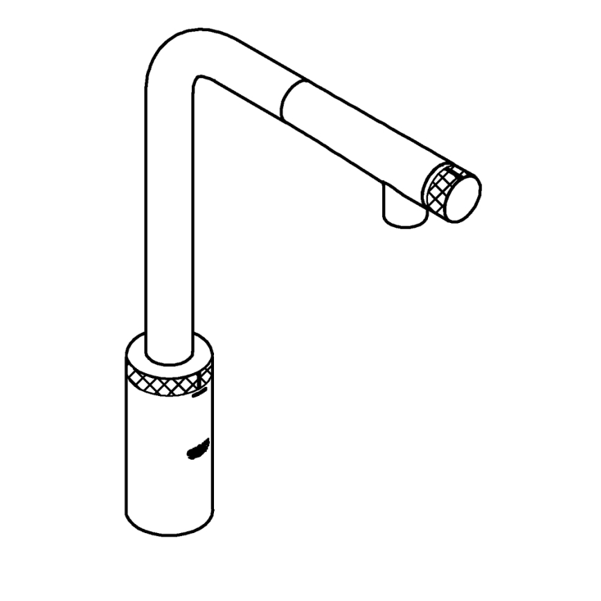 GROHE 31613000 - Köksblandare A SmartControl 314 mm blank krom