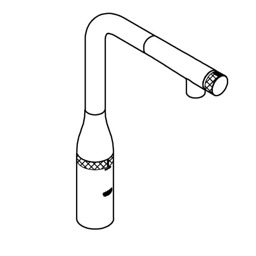 GROHE 31615000 - Köksblandare ESSENCE SMARTCONTROL 366 mm, blank krom