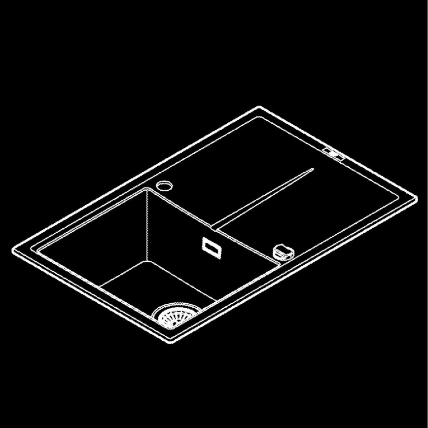 GROHE 31639AP0 - Kompositdiskho K400 780 × 500 mm svart