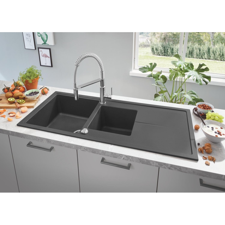 GROHE 31643AP0 - Kompositdiskho K400 1160 × 500 mm svart