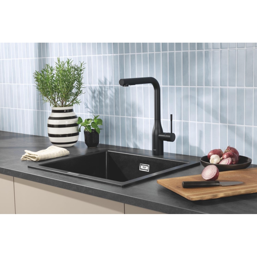 GROHE 31651AP0 - K700 köksdiskho 560 × 510 mm granit/svart