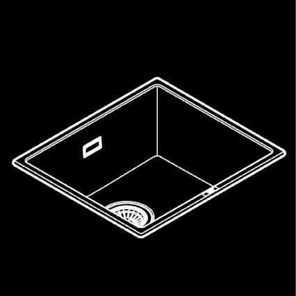 GROHE 31653AP0 - Kompositdiskho K700U 457 × 406 mm svart