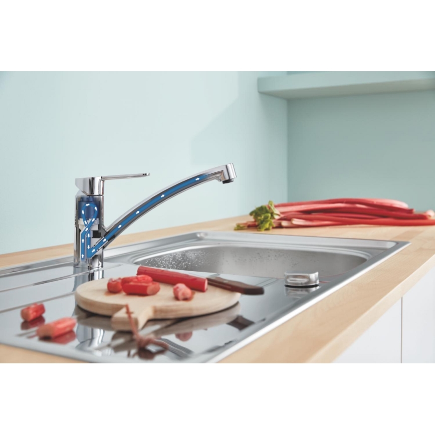 GROHE 31680000 - Köksblandare BAUECO blank krom