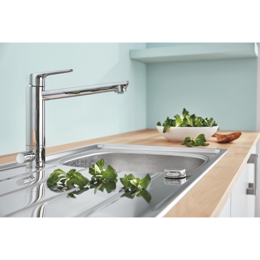 GROHE 31696000 - Köksblandare BAUEDGE, blank krom